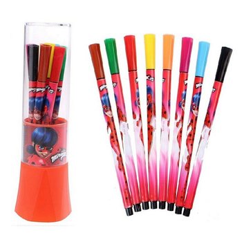 Flamastry Miraculous w Tubie 8 Kolorów (24 sztuki)