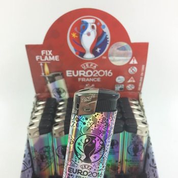 Zapalniczki elektryczne UEFA EURO 2016 w wyświetlaczu - 50 szt. (Wyprzedaż)