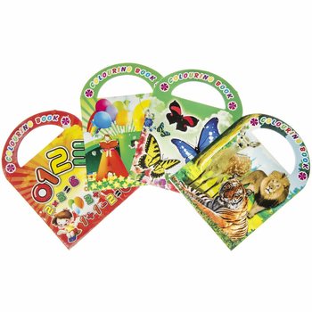 Małe Kolorowanki z Naklejkami Mix (12 sztuk)