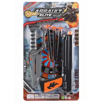ASSAULT ELITE - Zestaw Pistolet ze Strzałkami na Przyssawki i Nożem (6 szt.)