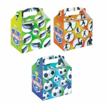 Pudełko Menu DLA DZIECI – PIŁKA NOŻNA – 14 x 9,5 x 18 cm (24 szt.)