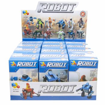 Klocki Konstrukcyjne Roboty (12 sztuk w Displayu)