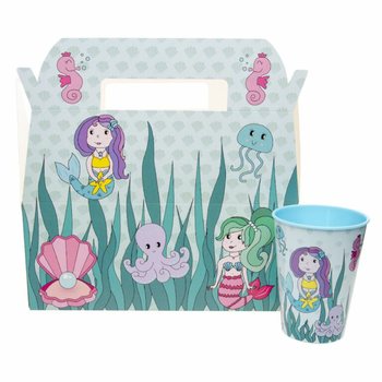 Pudełko na Menu dla Dzieci Syrenka - 22,5 x 12 x 9,5 cm (24 szt.)