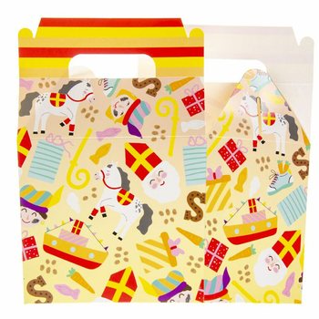 Pudełko Menu SINTERKLAAS / Pudełko na Prezenty 14x10x17 cm (12 szt.)
