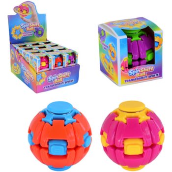 PIŁKA FIDGET SPINNER SPIN & POP - SPIN SHIFT BALL - W EKSPOZYTORZE (24 szt.)