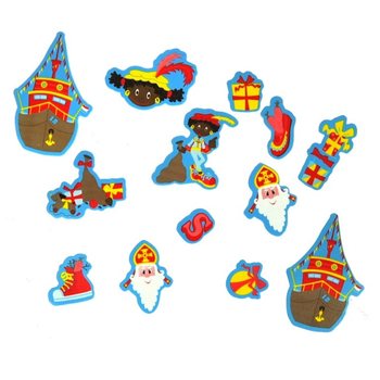 60 Piankowych Naklejek Sinterklaas i Piet (3 zestawy)