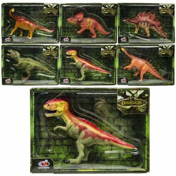 Figurki Dinozaurów - Luksusowe Pudełko Prezentowe - Mix Wzorów (Zestaw 6 szt.)