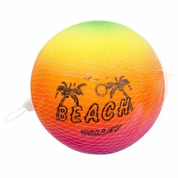 PIŁKA SIATKOWA PLAŻOWA, 23 CM - TĘCZOWE KOLORY (10 szt.)