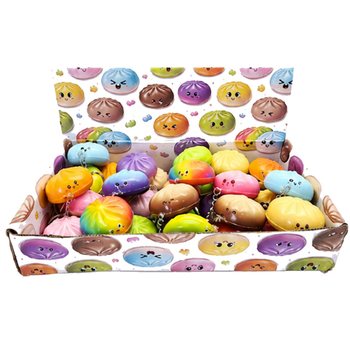 RAGE - BRELOKI SQUISHY DUMPLING - MIX KOLOR&Oacute;W - W DISPLAYU (24 szt.)
