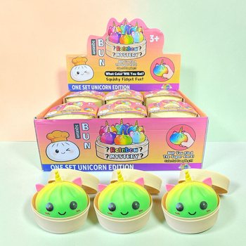 RAGE - Squishy Bun Dumplings DUŻE - EDYCJA JEDNOROŻEC (8,5 x 8,5 x 7,5 cm) (12 szt.)