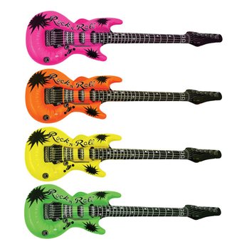 Dmuchana Gitara Neon Mix - 95cm (12 sztuk)