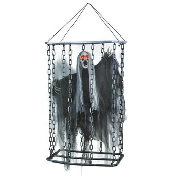 DUŻA WISZĄCA ZJAWA W KLATCE 52 CM - ŚWIATŁO, DŹWIĘK, RUCH