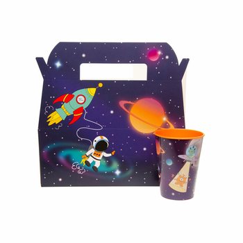 Pudełka na Menu Dziecięce Kosmos / Space - 22,5 x 12 x 9,5 cm (24 szt.)