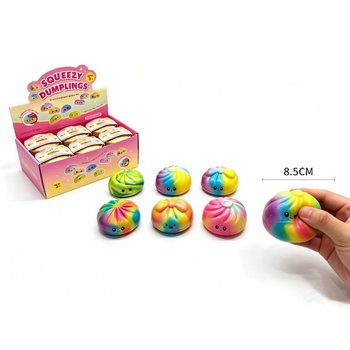 RAGE - Gniotek Squishy Dumplings TĘCZOWY DUŻY - PU FOAM (12 szt.)