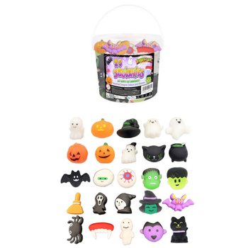 ZESTAW GNIOTK&Oacute;W SQUISHY HALLOWEEN W WIADERKU (25 szt.)