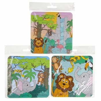Mix Puzzli Dżungla (14x14cm) - Pakiet Korzyści 50 sztuk