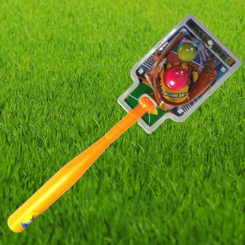 Kij baseballowy z piłką i rękawicą (6 szt.)
