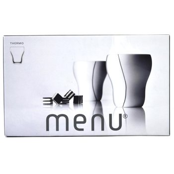 MENU - KUBEK TERMICZNY BLACK CONTOUR ŚREDNI 320 ML, ZESTAW 2 SZT.