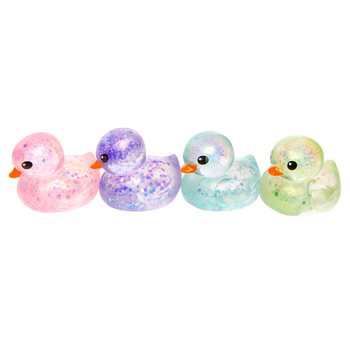 GUMOWA KACZUSZKA SQUEEZE DUCK - MIX KOLOR&Oacute;W - W DISPLAYU (12 szt.)