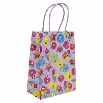 Papierowe Torebki Prezentowe Smiley - 16x9x22 cm (12 sztuk)