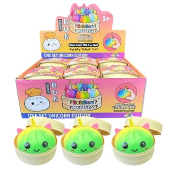 RAGE - Squishy Bun Dumplings DUŻE - EDYCJA JEDNOROŻEC (8,5 x 8,5 x 7,5 cm) (12 szt.)