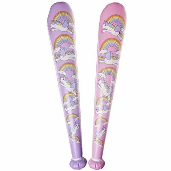 Duża Dmuchana Maczuga Jednorożec - 85cm - Mix Kolorów (12 szt.)