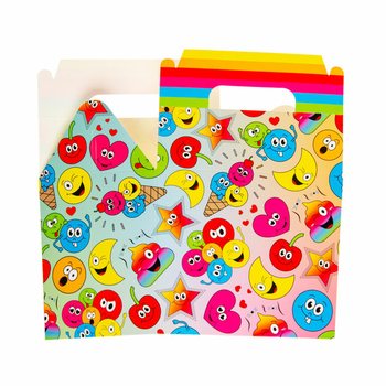 PUDEŁKO MENU / PUDEŁKO NA PREZENTY SMILEY 14x10x17 cm (12 szt.)
