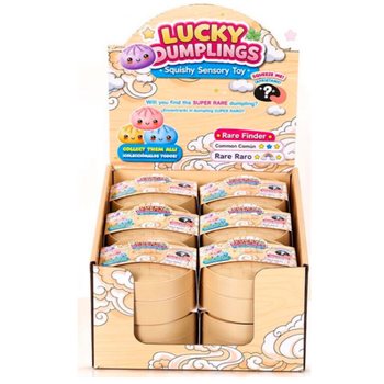 RAGE - LUCKY DUMPLINGS - Gniotek Squishy Bun Dumpling DUŻY Wym. 8.5 x 8.5 x 4.8 cm - W DISPLAYU (12 szt.)