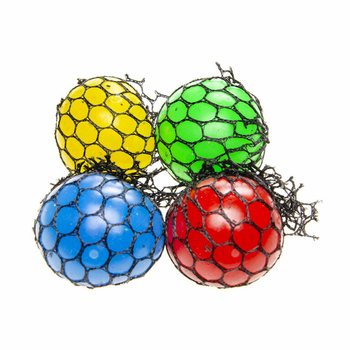 GNIOTEK SQUISHY MESH - Średnica: 5 cm - MIX JASNYCH KOLOR&Oacute;W W DISPLAYU (24 szt.)