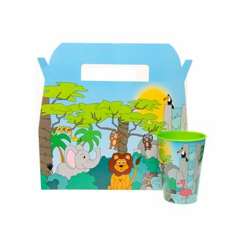 PUDEŁKO MENU JUNGLE - 22,5 x 12 x 9,5 cm (24 szt.)