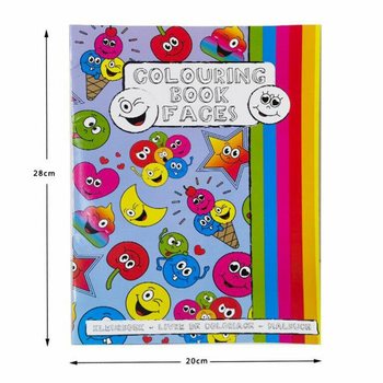 Kolorowanka A4 Smiley z Naklejkami (12 Sztuk)