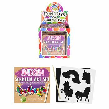 ECO FRIENDLY - Magiczny Papier do Zdrapywania Jednorożec (108 szt.)