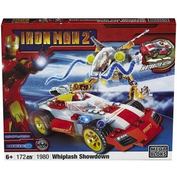 MEGA BLOKS Iron Man 2 Whiplash Showdown Zestaw klocków - 1980