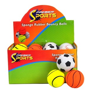 Piłeczki Kauczukowe Sportowe w Displayu (24 szt.)