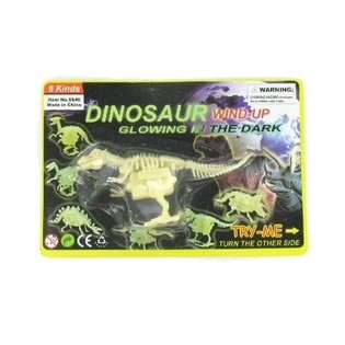 NAKRĘCANY DINOZAUR GLOW IN THE DARK (6 szt.)