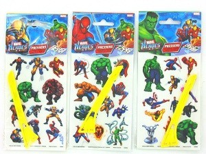 KALKOMANIE / NAKLEJKI MARVEL HEROES (24 szt.)