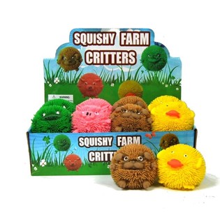 Gniotek Squishy Zwierzątka z Farmy ze Światłem (12 szt.)
