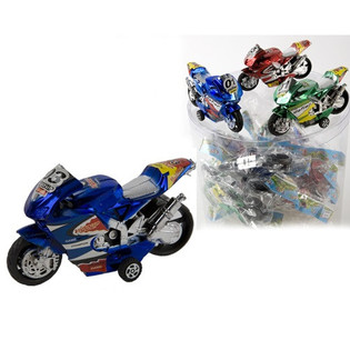 Motocykl z Napędem Frykcyjnym w Blister Boxie (48 szt.)