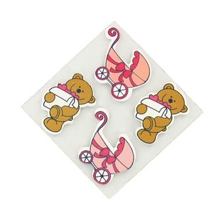 Naklejki Dekoracyjne - Różowy Baby Pink (20 szt.)