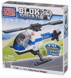 HELIKOPTER POLICYJNY MEGABLOKS BLOK SQUAD - 2433 (1 szt.)