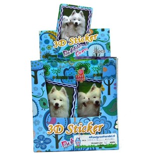 NAKLEJKA 3D Z GUMĄ DO ŻUCIA (36 szt.)