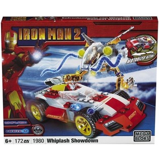 MEGA BLOKS Iron Man 2 Whiplash Showdown Zestaw klocków - 1980
