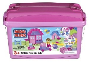 MEGA BLOKS MINI BLOKS TUB R&Oacute;ŻOWY - 7536