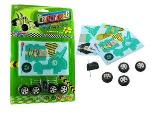 Puzzle piankowe 3D Gokart z silnikiem (24 szt.)