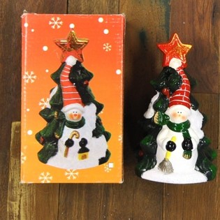 Świecznik na Tealight Choinka z Figurką (4 szt.)