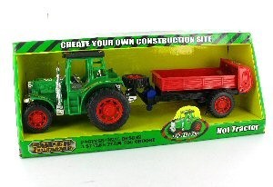 Traktor z przyczepą w pudełku (2 szt.)