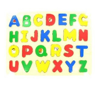 Drewniane Puzzle ABCD (6 szt.)