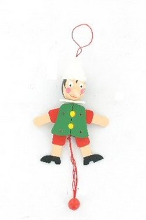 Drewniany Pajacyk Pinokio - Jumping Jack (4 szt.)