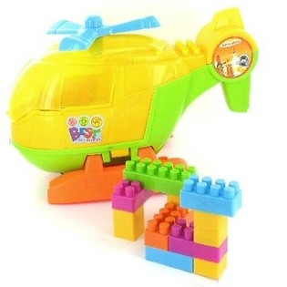 DUŻY HELIKOPTER Z KLOCKAMI KONSTRUKCYJNYMI