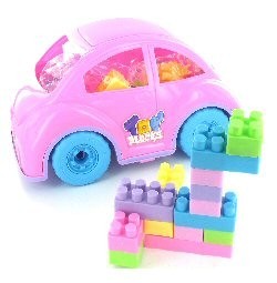 Duże Auto dla Dziewczynek z Klockami